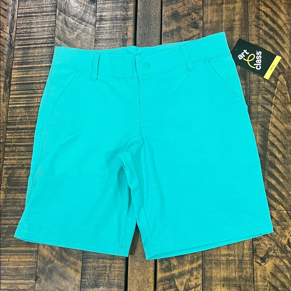 Art Class Turquoise preppy flat front Shorts